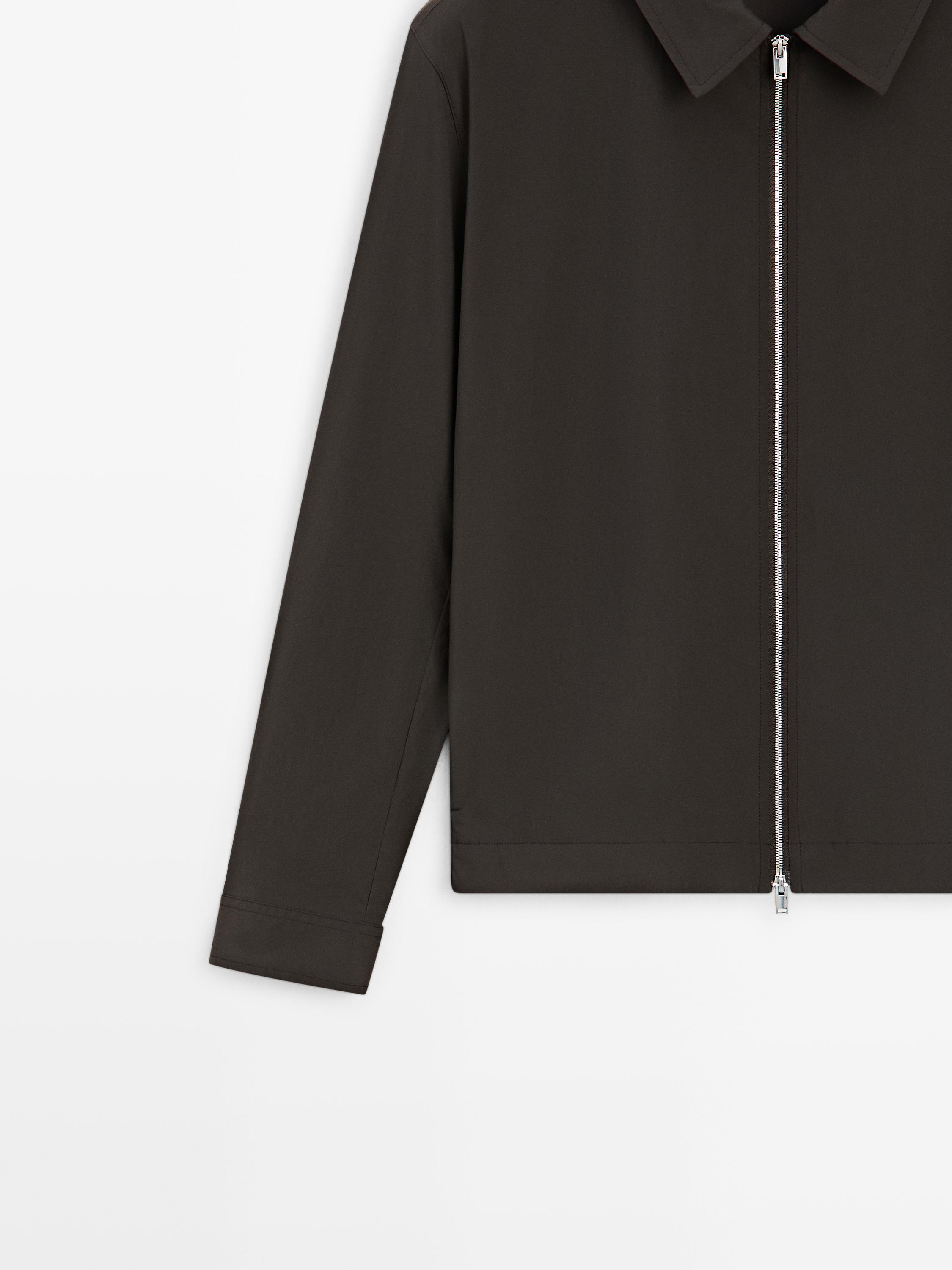 Blouson court total look